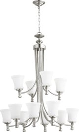 Rossington 12 Light Oversized Chandelier by Quorum - 6122-12