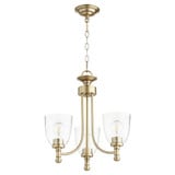 Rossington 3 Light Small Chandelier by Quorum - 6122-3