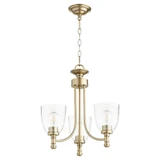 Rossington 3 Light Small Chandelier by Quorum - 6122-3