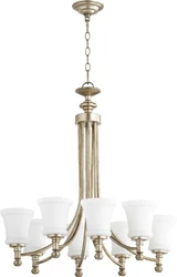 Rossington 8 Light Large Chandelier by Quorum - 6122-8