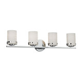 Limoges Atlas 4 Light Wave Vanity Light by Justice Design - POR-8454-10-WAVE