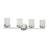 Limoges Atlas 4 Light Wave Vanity Light by Justice Design - POR-8454-10-WAVE