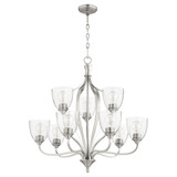 Jardin 9 Light Large 2 Tier Chandelier by Quorum - 6127-9