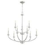Reyes 9 Light Large Chandelier by Quorum 6160-9-80 - 6160-9