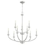 Reyes 9 Light Large Chandelier by Quorum 6160-9-80 - 6160-9