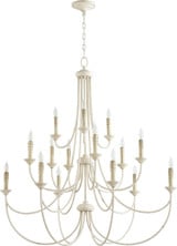 Brooks 15 Light Oversized 3 Tier Chandelier by Quorum - 6250-15
