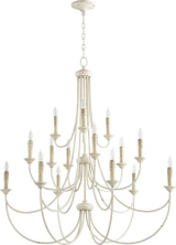 Brooks 15 Light Oversized 3 Tier Chandelier by Quorum - 6250-15
