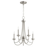 Brooks 5 Light Medium Chandelier by Quorum 6250-5-86 - 6250-5