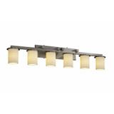 Limoges Dakota 6 Light Vanity Light by Justice Design - POR-8786-10-WAVE
