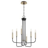 Hope 6 Light Small Chandelier by Quorum - 630-6