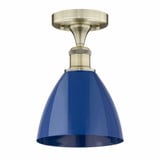 Plymouth Dome 1 Light 7.5 Inch Wide Brass Semi Flush Mount by Innovations - 616-1F-PLYM-75