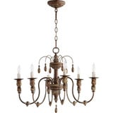 Salento 6 Light Medium Chandelier by Quorum - 6316-6