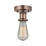 Bare Bulb 1 Light 2 Inch Wide Semi Flush Mount by Innovations - 616-1F-BARE