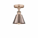 Smithfield 1 Light 6.5 Inch Wide Semi Flush Mount by Innovations - 616-1F-M8