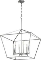 Gabriel 6 Light Medium Chandelier by Quorum - 644-6