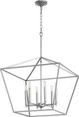 Gabriel 6 Light Medium Chandelier by Quorum - 644-6
