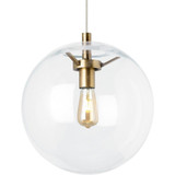 Sean Lavin 1 Light Line Volt Pendant 14 Inch Wide by Visual Comfort Modern - 700TDPLNP