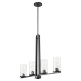 Steinway 4 Up Light Linear Chandelier by Quorum - 6511-4
