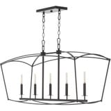 Mantle 5 Light Small Linear Chandelier by Quorum - 6512-5
