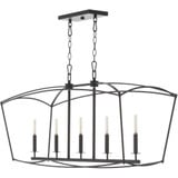 Mantle 5 Light Small Linear Chandelier by Quorum - 6512-5