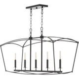 Mantle 5 Light Small Linear Chandelier by Quorum - 6512-5