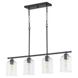 Tribute 4 Light Elegant Linear Chandelier by Quorum - 6574-4