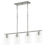 Tribute 4 Light Elegant Linear Chandelier by Quorum - 6574-4
