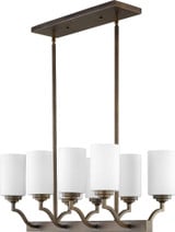 Atwood 8 Light Mini Island Chandelier by Quorum - 6596-8