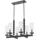 Lee Boulevard 6 Light Small Linear Chandelier by Quorum - 665-6