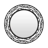 Kato Round Wall Mirror 33 Inch Tall and 33 Inch Wide by Varaluz - 348MI33