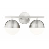 Realm Sphere 2 Light Bath Vanity 9.75 Inch Tall and 16 Inch Wide By Z-Lite - 7517-2V