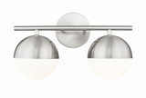 Realm Sphere 2 Light Bath Vanity 9.75 Inch Tall and 16 Inch Wide By Z-Lite - 7517-2V