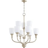 Richmond 9 Light Medium 2 Tier Chandelier by Quorum - 6811-9