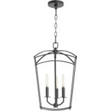 Mantle 3 Light Mini Foyer Chandelier by Quorum - 6812-3