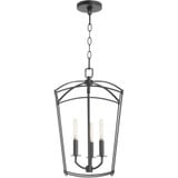 Mantle 3 Light Mini Foyer Chandelier by Quorum - 6812-3