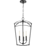Mantle 3 Light Mini Foyer Chandelier by Quorum - 6812-3