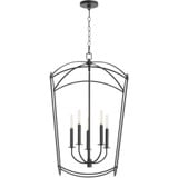 Mantle 5 Light Small Foyer Chandelier by Quorum - 6812-5