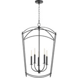 Mantle 5 Light Small Foyer Chandelier by Quorum - 6812-5