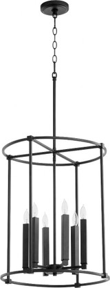 Olympus 6 Light Small Foyer Chandelier by Quorum - 686-6