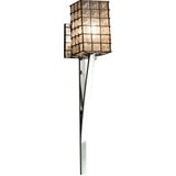 Wire Glass Sabre 1 Square Wall Sconce 21.75 Inch Tall by Justice Design - WGL-8791-15-GRCB
