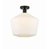 Cindyrella 1 Light 12 Inch Wide Semi Flush Mount by Innovations - 616-1F-G65-12