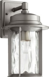 Charter 1 Light Outdoor Wall Lantern 14 Inch Tall by Quorum - 7246-7