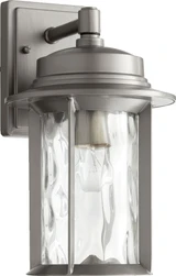 Charter 1 Light Outdoor Wall Lantern 14 Inch Tall by Quorum - 7246-7