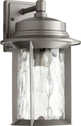 Charter 1 Light Outdoor Wall Lantern 15.5 Inch Tall by Quorum - 7246-9