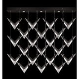Blade 45 LED Rectangular Pendant 27.5 Inch Tall X 62 Inch Wide by Fine Art - 100054