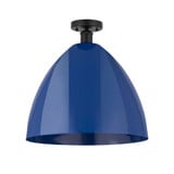 Plymouth Dome 1 Light 16 Inch Wide Steel Semi Flush Mount by Innovations - 616-1F-PLYM-16