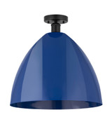 Plymouth Dome 1 Light 16 Inch Wide Steel Semi Flush Mount by Innovations - 616-1F-PLYM-16