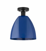 Plymouth Dome 1 Light 9 Inch Wide Steel Semi Flush Mount by Innovations - 616-1F-PLYM-9