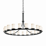 Fusion Dakota 21 Light Chandelier by Justice Design FSN-8716-10-OPAL - FSN-8716-10-OPAL