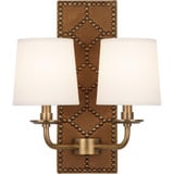 Williamsburg Lightfoot 2 Light Wall Light by Robert Abbey - WL2WS